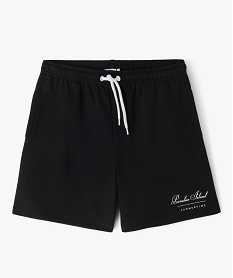 GEMO Bermuda de sport en maille intérieur bouclette fille noir standard