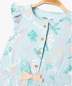 combishort sans manches en jersey de coton imprime bebe fille multicoloreE948201_2