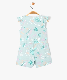combishort sans manches en jersey de coton imprime bebe fille multicoloreE948201_4