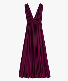 robe de soiree drapee multipositions femme violetE952801_4