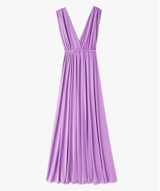 robe de soiree drapee multipositions femme violetE953001_4