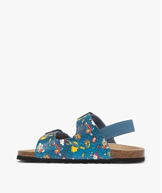 sandales garcon super-heros a bride talon elastique et brides a boucle bleuE953901_3