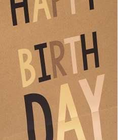 sac cadeau danniversaire en papier recycle imprime marron standardE975301_2