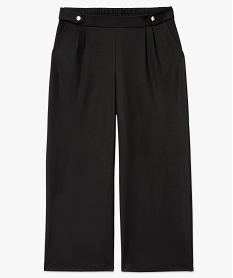 GEMO Pantalon large à pinces femme grande taille noir standard