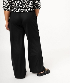 pantalon large a pinces femme grande taille noir pantalons et jeansE977401_3