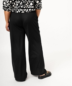 pantalon large a pinces femme grande taille noirE977401_3