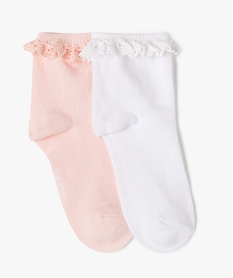 chaussettes bebe fille a volants (lot de 2) rose chaussettesE983901_3