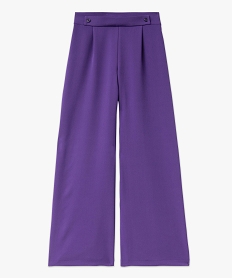 pantalon large avec ceinture fantaisie femme violet pantalonsE986001_4