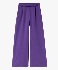 pantalon large avec ceinture fantaisie femme violetE986001_4