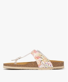 mules femme a bride entre-doigts ajustable a motifs multicolore sandales plates et nu-piedsE990201_3