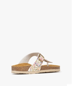 mules femme a bride entre-doigts ajustable a motifs multicolore sandales plates et nu-piedsE990201_4
