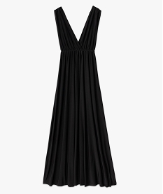 robe de soiree drapee multipositions femme noir robesE990501_4
