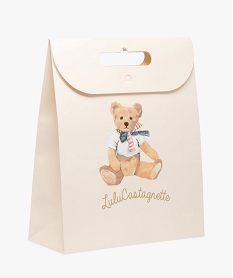 GEMO Pochette cadeau en papier avec motif ourson bébé - LuluCastagnette blanc standard