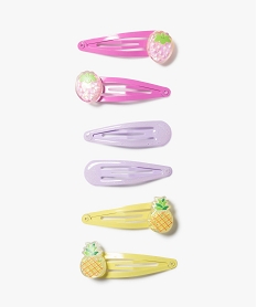 barrette a cheveux clic-clac fantaisie fille (lot 3) roseE994501_3