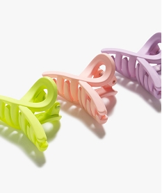 pince crabe pour les cheveux fille (lot de 3) violetE994601_2