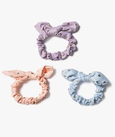 chouchous fille a nœuds et pois dores (lot de 3) argenteE995701_3
