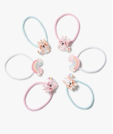 elastiques a cheveux a breloques pailletees (lot de 6) roseE995801_3