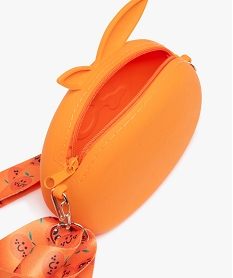 pochette porte-cles enfant en forme d’orange orangeE996301_3