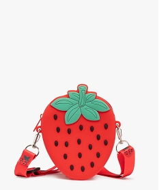 GEMO Pochette porte-clés enfant en forme de fraise Rouge