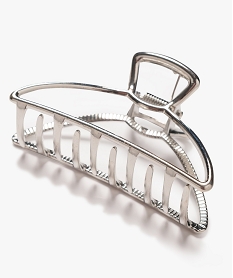 pince crabe femme en metal argente accessoires cheveuxE999301_2
