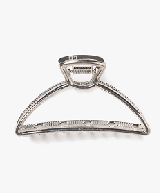 pince crabe femme en metal argente accessoires cheveuxE999301_3