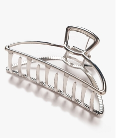 pince crabe femme en metal argente accessoires cheveuxE999301_4