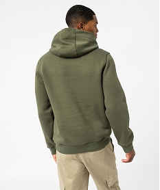 sweat a capuche interieur molletonne homme - roadsign vert sweatsF003301_3