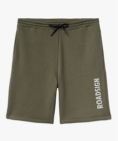 bermuda en molleton doux homme - roadsign vert short en molletonF003401_4