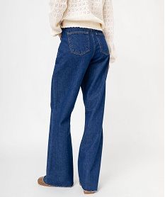 jean flare avec poches plaquees sur l’avant femme bleu pantalons jeans et leggingsF019901_3