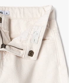 bermuda skater en toile denim garcon beigeF023001_2