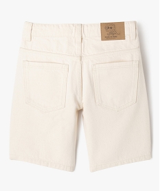 bermuda skater en toile denim garcon beigeF023001_3