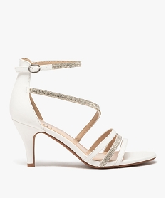 sandales femme a talon fin a fines brides unies et strass blanc sandales a talonF026201_1