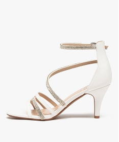 sandales femme a talon fin a fines brides unies et strass blanc sandales a talonF026201_3