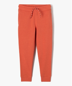 pantalon de jogging en molleton uni garcon orange pantalonsF027901_1