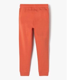 pantalon de jogging en molleton uni garcon orange pantalonsF027901_3
