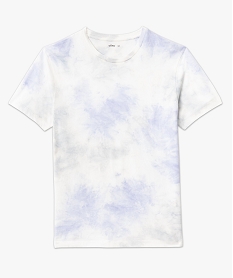 tee-shirt a manches courtes effet tie and dye homme violetF029501_4
