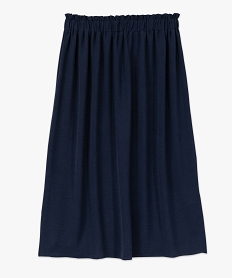 jupe grande taille longueur midi en maille fluide femme bleu robes et jupesF030801_4