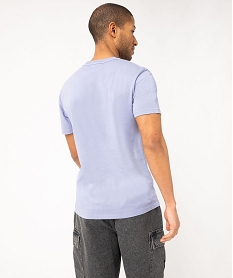tee-shirt a manches courtes uni homme violet tee-shirtsF034001_3