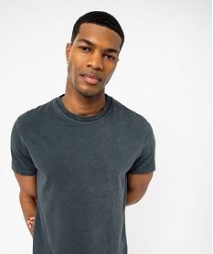 tee-shirt a manches courtes uni homme noir tee-shirtsF034201_2