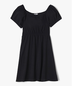 GEMO Robe à manches courtes avec col modulable fille noir standard