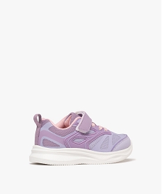 baskets fille legeres en mesh et a scratch avec semelle epaisse violet standard basketsF050601_4