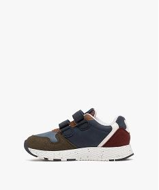 baskets style jogger a scratchs garcon bleu basketsF050701_3