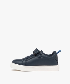 baskets garcon avec details colores a scratch bleu basketsF052001_3