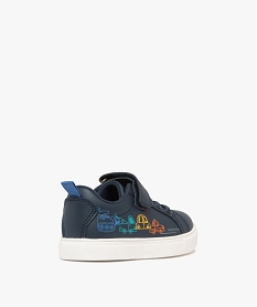 baskets garcon avec details colores a scratch bleu basketsF052001_4