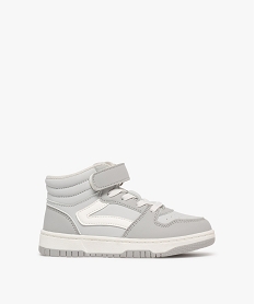 baskets garcon mid-cut a scratch et bout perfore gris standard basketsF053401_1