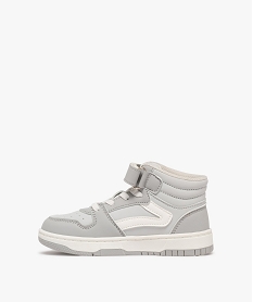 baskets garcon mid-cut a scratch et bout perfore gris standard basketsF053401_3