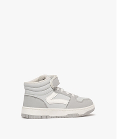 baskets garcon mid-cut a scratch et bout perfore gris standard basketsF053401_4