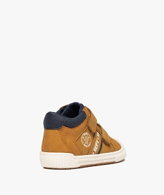 baskets garcon mid-cuit a double scratch et bout en elastomere - gepy marron standard basketsF054301_4