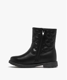 boots avec tige effet matelasse fille noir vifF055701_3