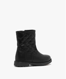 boots avec tige effet matelasse fille noir vifF055701_4